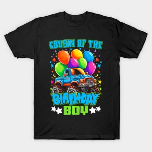 Cousin Of The Birthday Boy Monster Truck Birthday T-Shirt